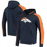 Men's Denver Broncos NFL Pro Line by Fanatics Branded Iconic Pullover Hoodie Navy,baseball caps,new era cap wholesale,wholesale hats